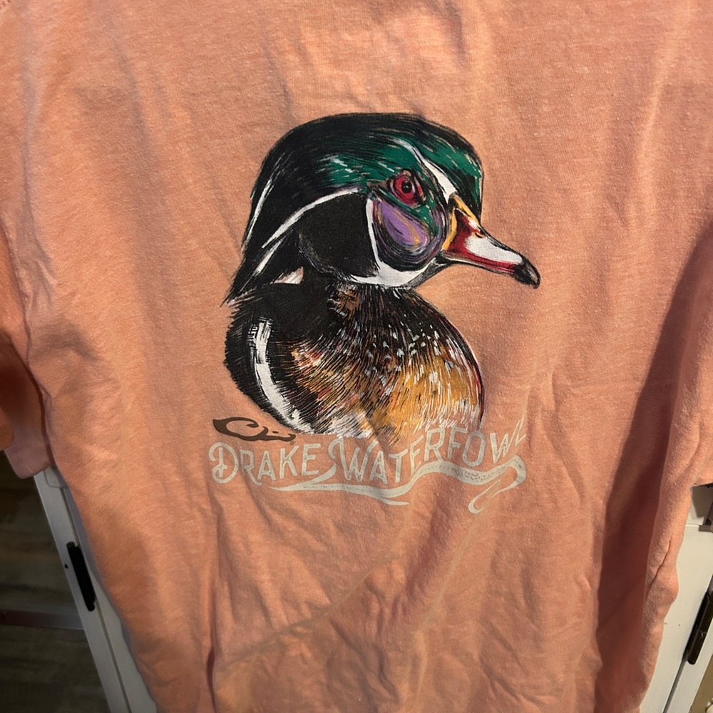 Drake Waterfowl Graphic T-Shirt Size L💕